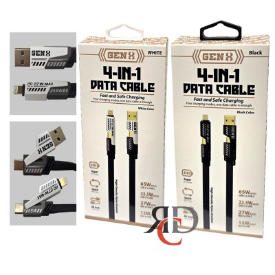 GEN X 4 IN 1 DATA CABLE 4FT